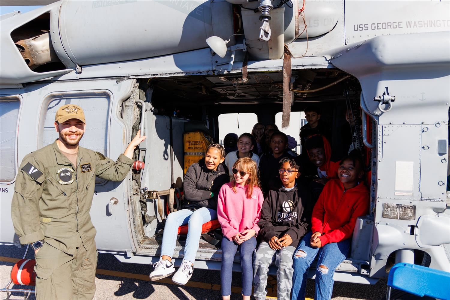 NPS students at Navy STEM Day